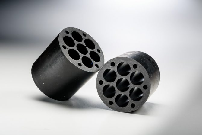 Used in the glass industry, these urethane idler rollers meet exacting tolerances while also remaining lightweight and somewhat crushable.